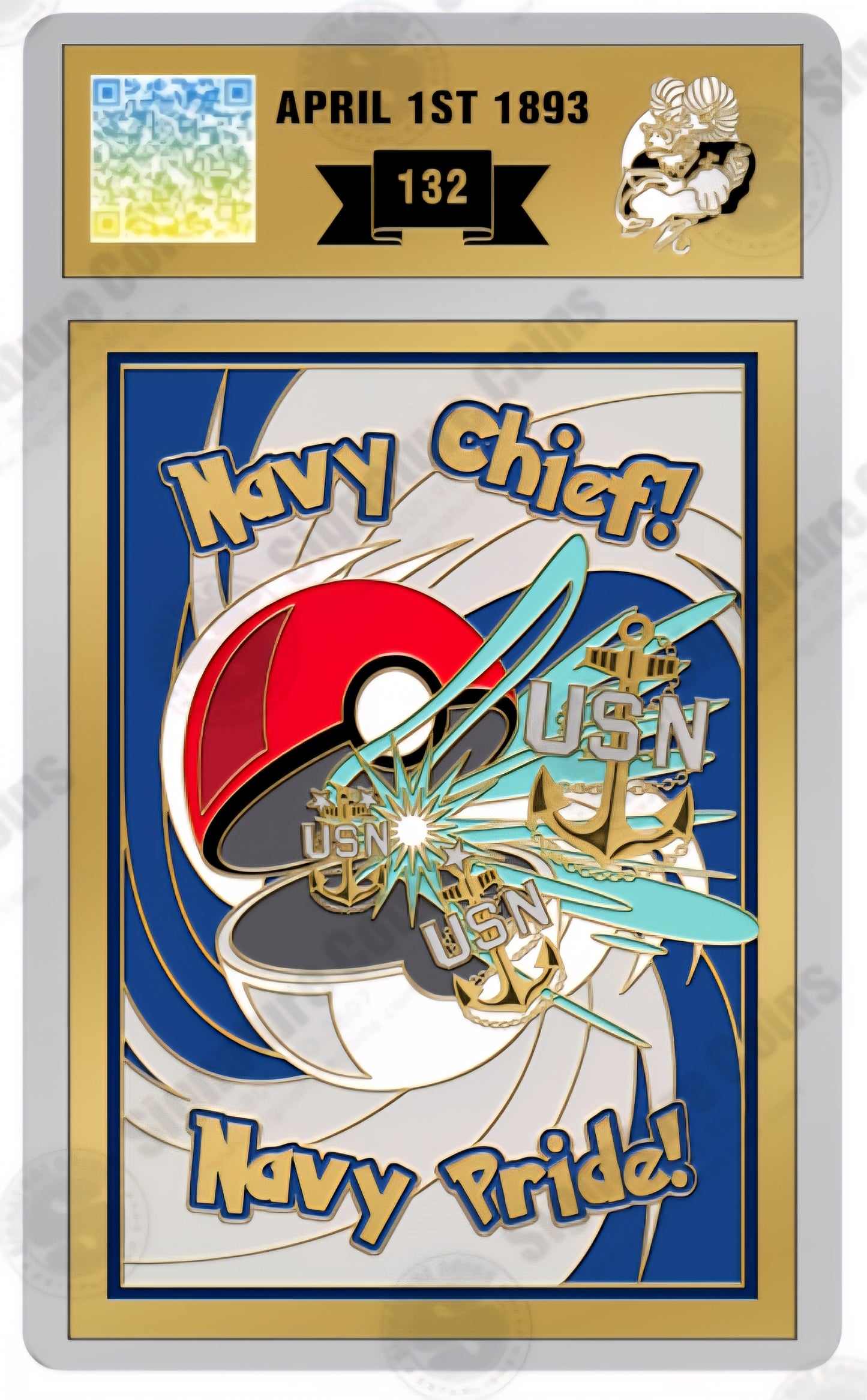 1. Navy Challenge Coin (Pre-Order) (In Production) (Ships October 2025)