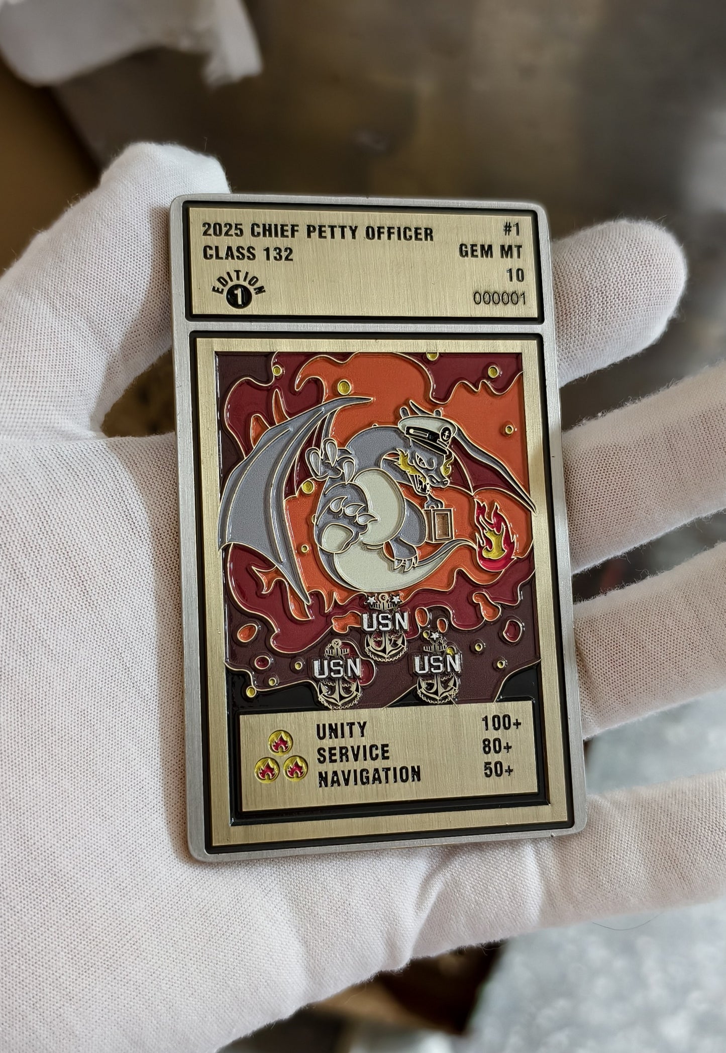1. Navy Challenge Coin (1st Run 0-100 Sold Out) (Ships October 2025) / (Pre-Order 2nd Run 101-200) (Ships November 2025).